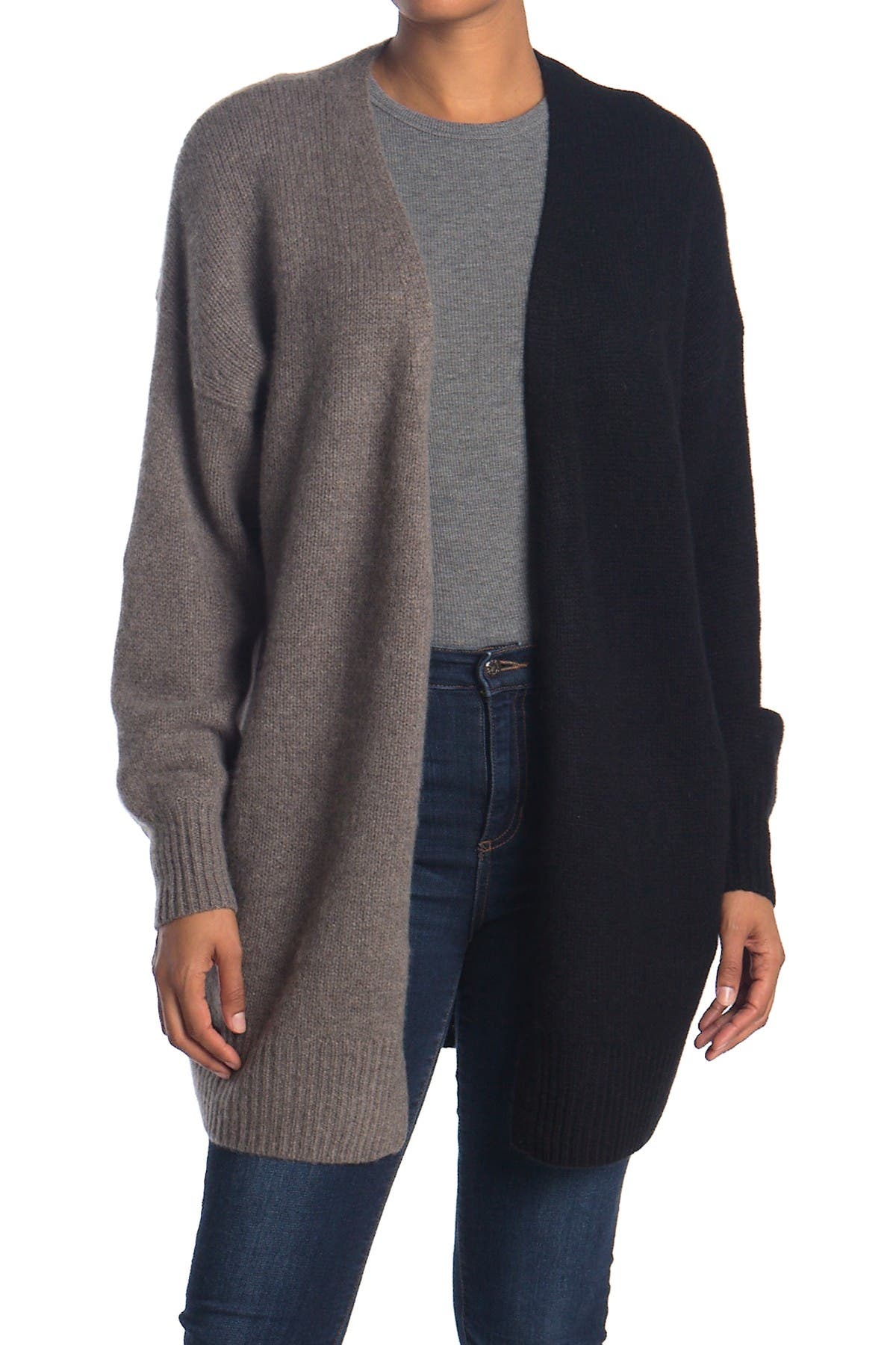color block cardigan