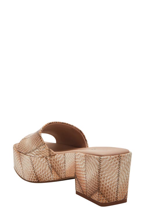 Katy Perry The Busy Bee Platform Slide Sandal In Tan Multi