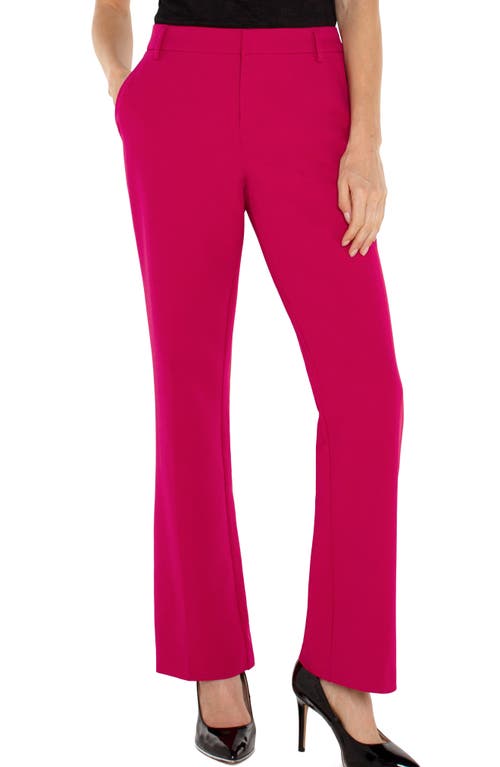 Shop Liverpool Kelsey Flare Stretch Suiting Pants In Star Ruby