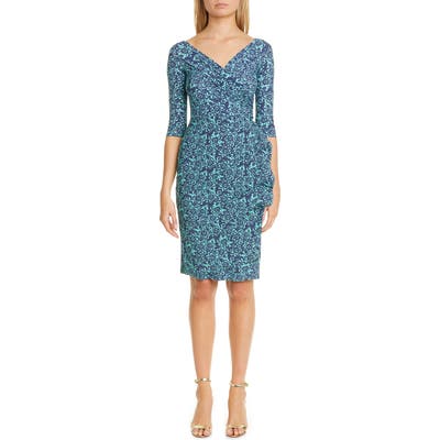 Chiara Boni La Petite Robe Florien Ruched Cocktail Dress, US / 44 IT - Green