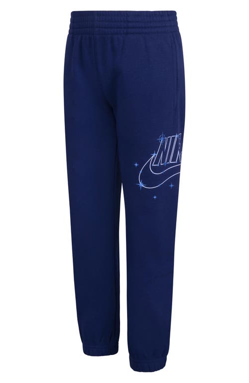 Nike Kids' Shine Logo Sweatpants In Midnight Navy