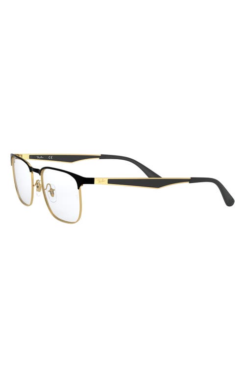 Shop Ray Ban Ray-ban 54mm Optical Glasses In Gold/black