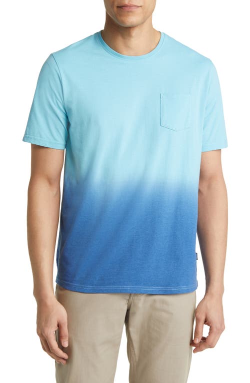 Stone Rose Dip Dye Pocket T-Shirt Turquoise at Nordstrom,