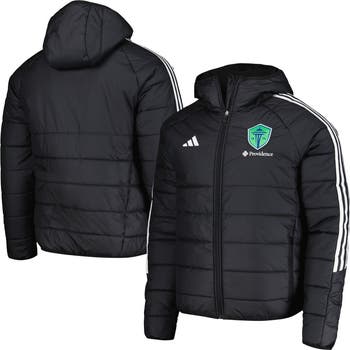 adidas Men s adidas Black Seattle Sounders FC Tiro 24 Full Zip Winter Hoodie Jacket Nordstrom