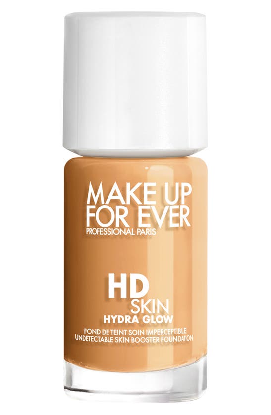 Shop Make Up For Ever Hd Skin Hydra Glow Skin Care Foundation With Hyaluronic Acid In 3r48 - Cool Maple