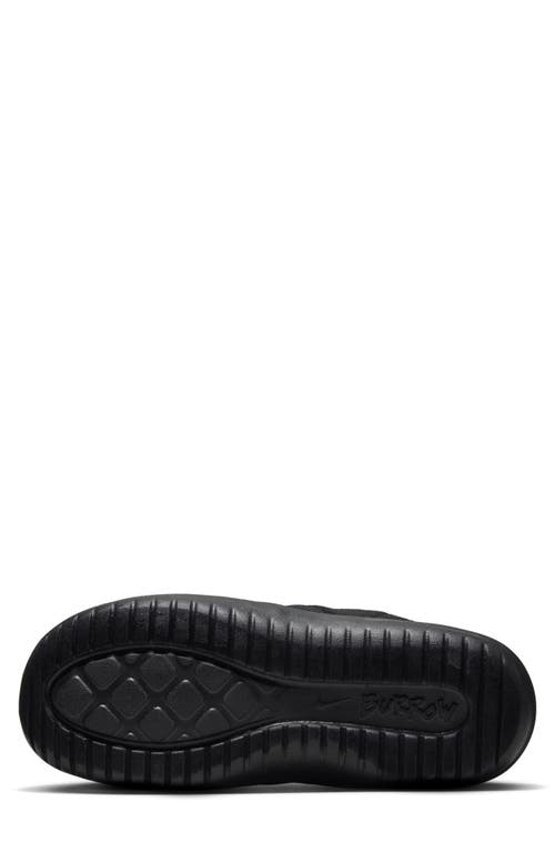 Nike Burrow Slipper In Black/phantom/black