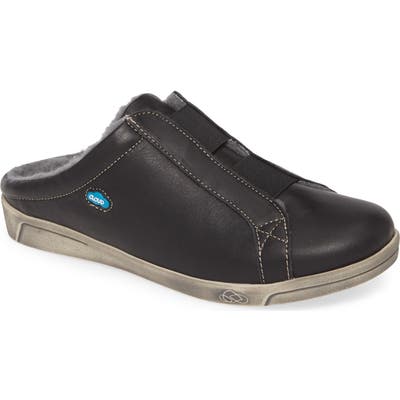 Cloud Alexis Wool Lined Sneaker Mule - Black