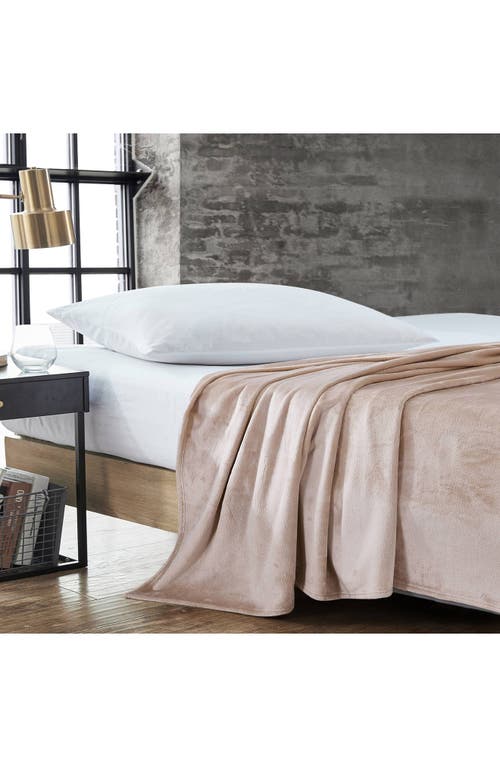 Kenneth Cole Solid Throw Blanket In Rose