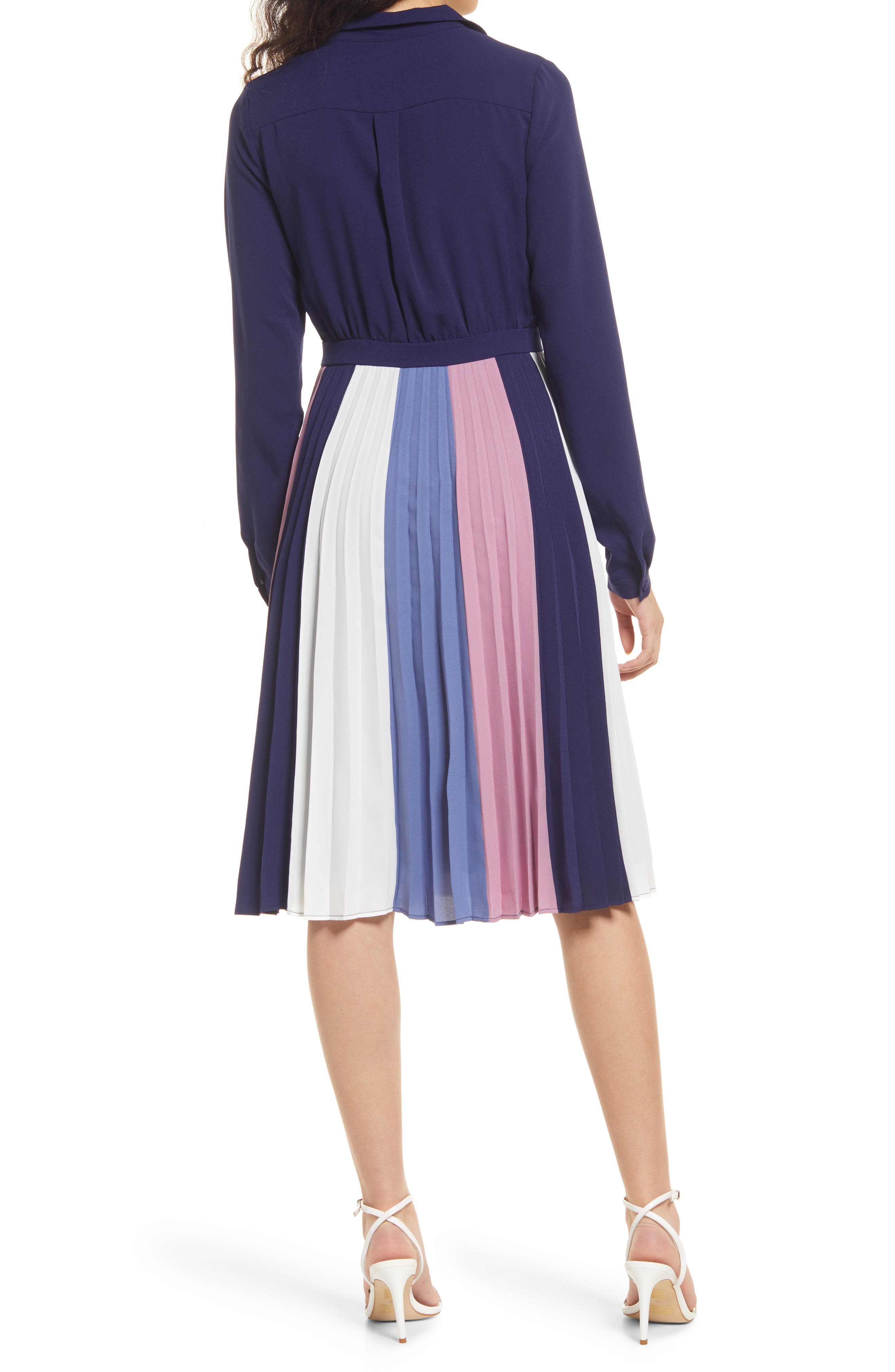 1901 colorblock midi dress