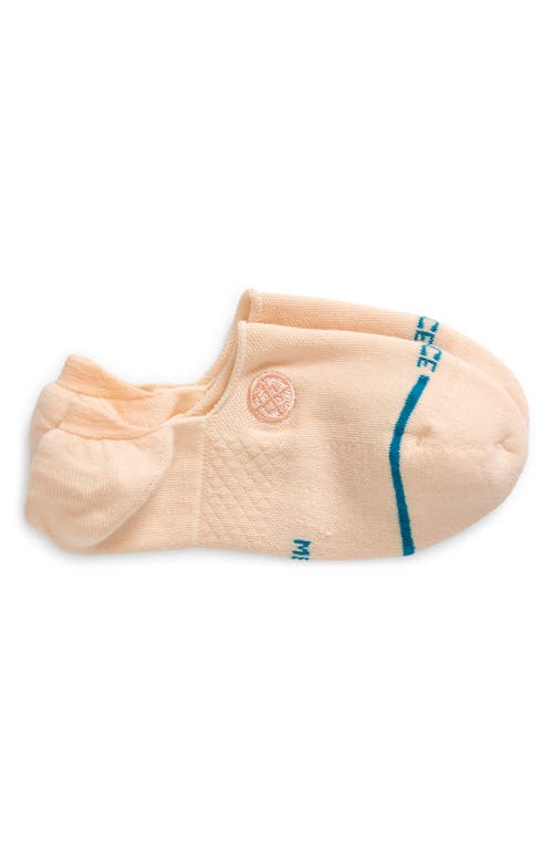 Icon Cotton Blend No-Show Socks in Peach