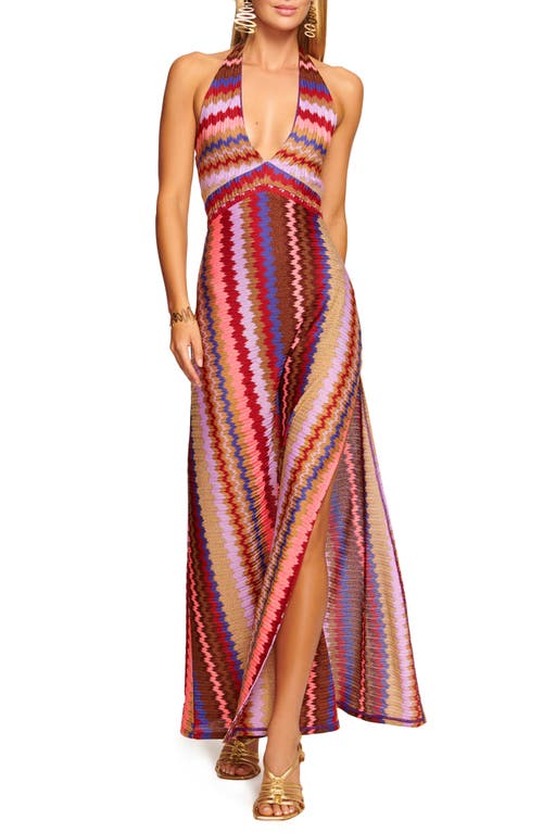 wine red halter dress Alyn Halter Mini Dress Wine Red main image 0