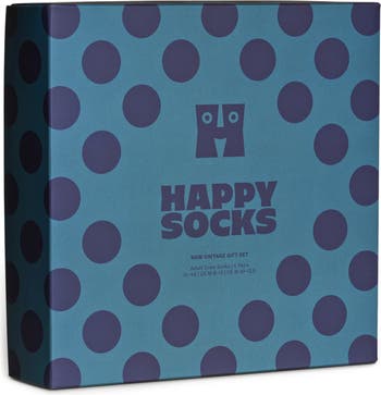 Assorted Socks 4-Pack Happy Pattern Socks Gift Box Nordstrom Vintage |