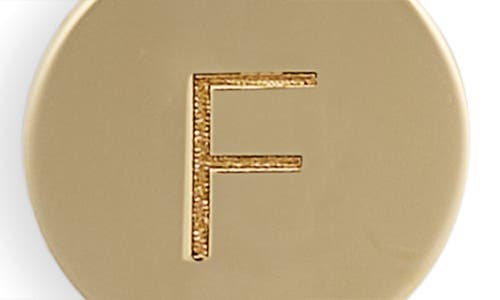 Meshmerise Initial Disc Charm Bracelet In Yellow-f