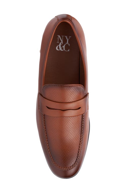 New York And Company Men's Keaton Loafer Dress Shoe In Cognac