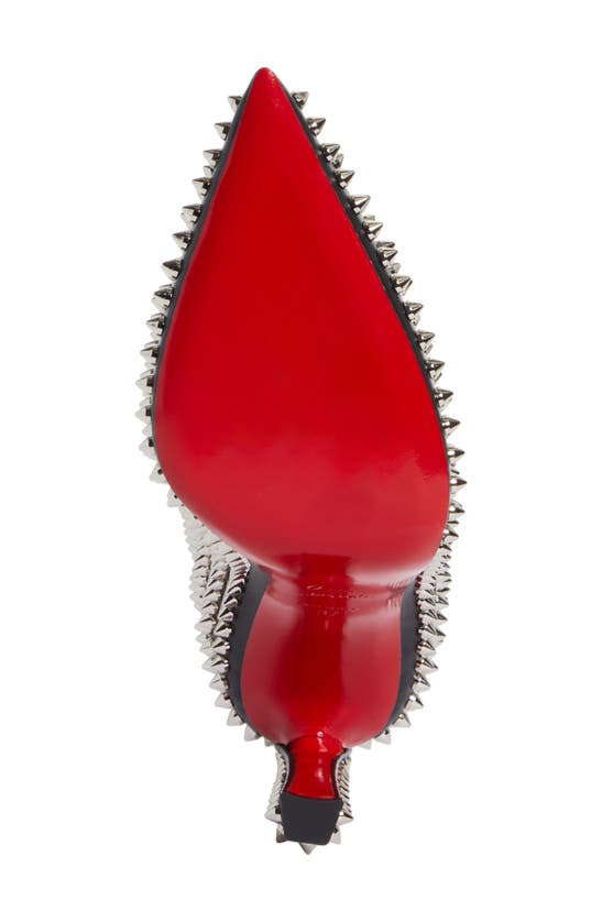 Shop Christian Louboutin Condora Spikes Pointed Toe Pump In Black