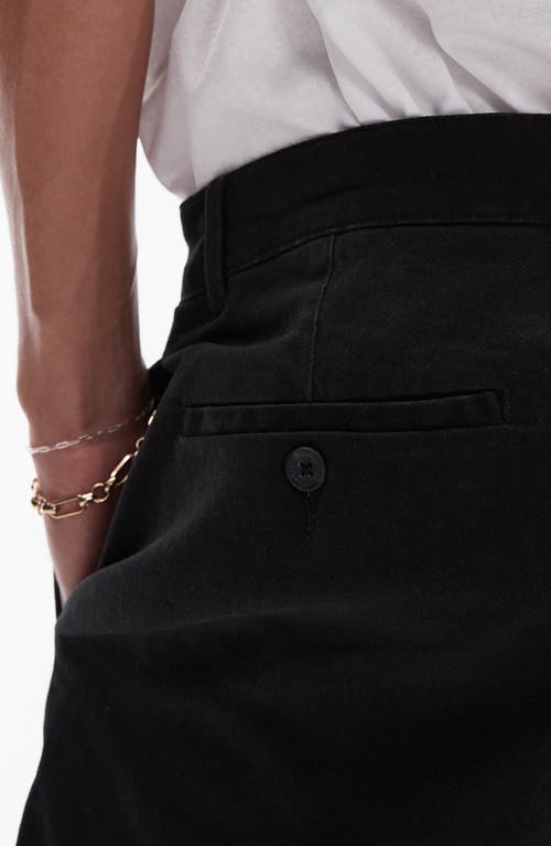 Shop Topman Skinny Chino Shorts In Black