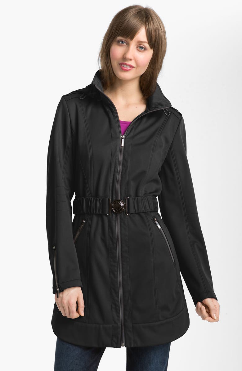Laundry by Shelli Segal Softshell Jacket with Detachable Hood | Nordstrom