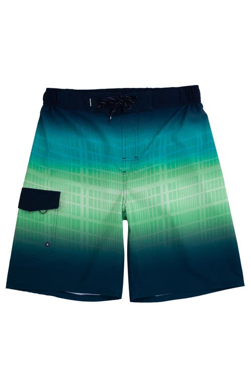 Shop Rokka&rolla Quick-dry Swim Trunks With Elastic Waist In Green Vapor