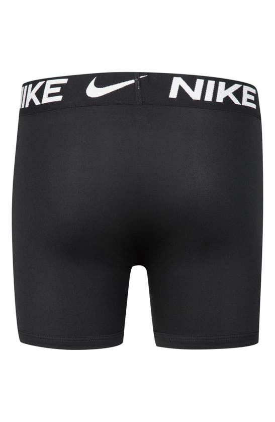 Shop Nike Kids' Essential Dri-fit Micro Assorted 3-pack Boxer Briefs In Black