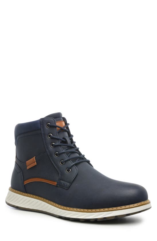 Tahari Lace-up Boot In Navy