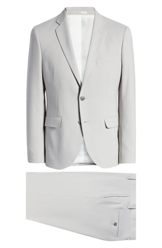 Nordstrom Rack Extra Trim Fit Suit In Grey Silk