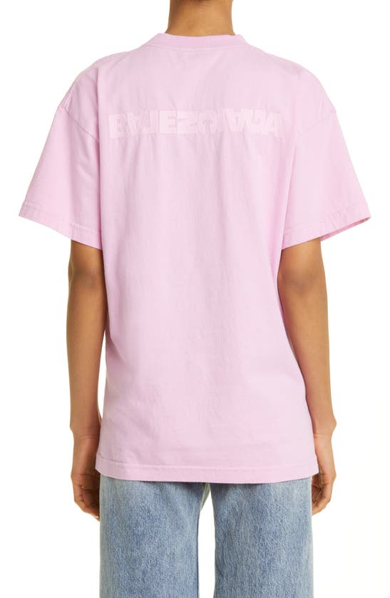 BALENCIAGA BALENCIAGA EMBROIDERED LOGO COTTON T-SHIRT