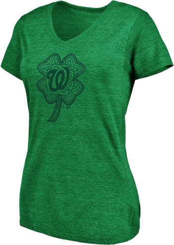 Men's Fanatics Branded Green Oakland Athletics Weathered Official Logo Tri-Blend T-Shirt