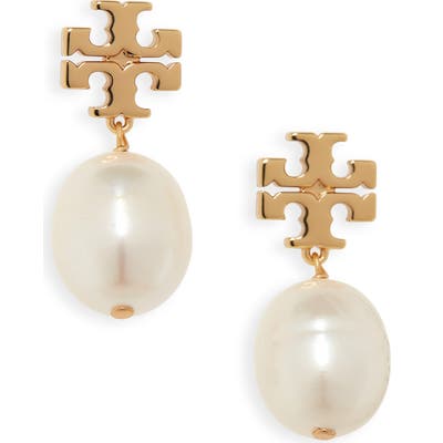 Tory Burch Baroque Pearl Drop Earrings