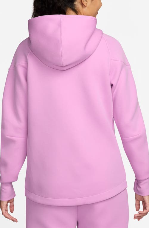 Shop Nike Sportswear Tech Fleece Windrunner Zip Hoodie In Beyond Pink/black