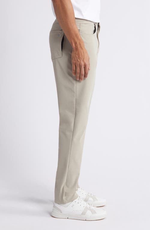 Shop Zella Commuter Pants In Tan Aluminum