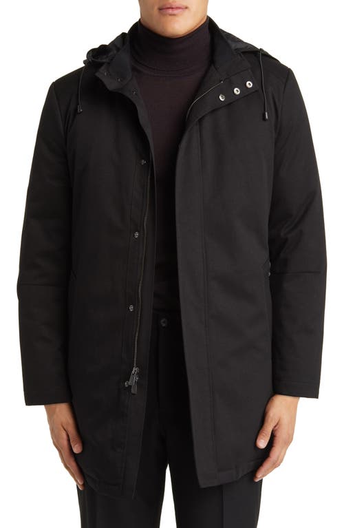 Harper Technical All Weather Water Resistant Down Coat in Black
