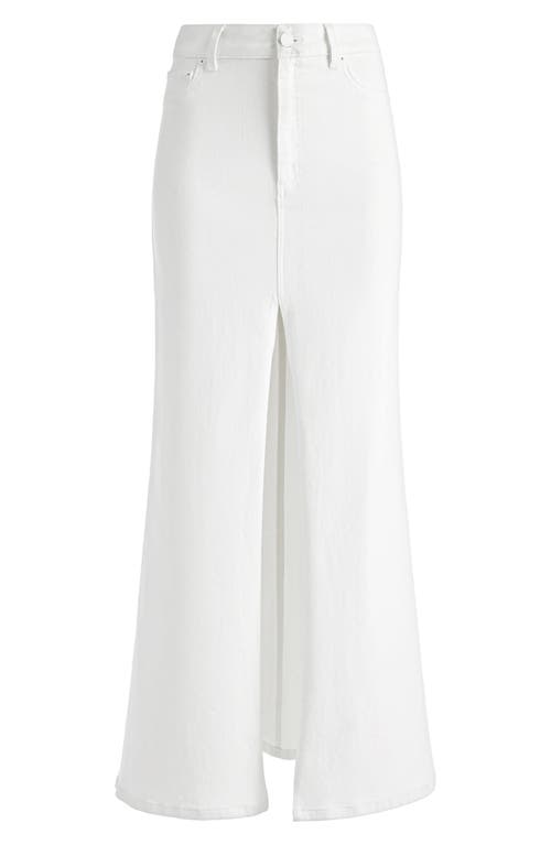Alice And Olivia Rye High Rise Maxi Skirt In Off White
