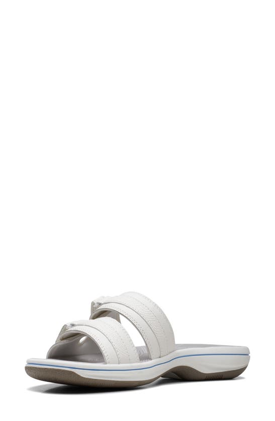 Shop Clarks ® Breeze Piper Slide Sandal In White