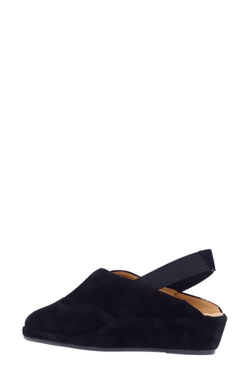L'amour Des Pieds Burnell Wedge Slingback Pump In Black