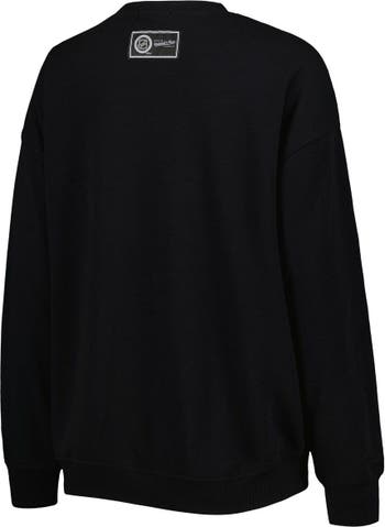 Pittsburgh Penguins Mitchell & Ness Women's Logo 2.0 Pullover Sweatshirt -  Black
