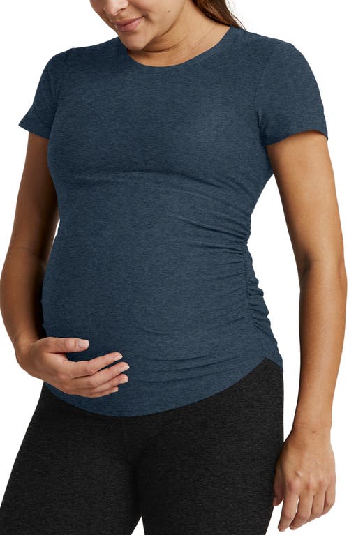 Beyond Yoga One & Only Featherweight Maternity T-Shirt in Nocturnal Navy 