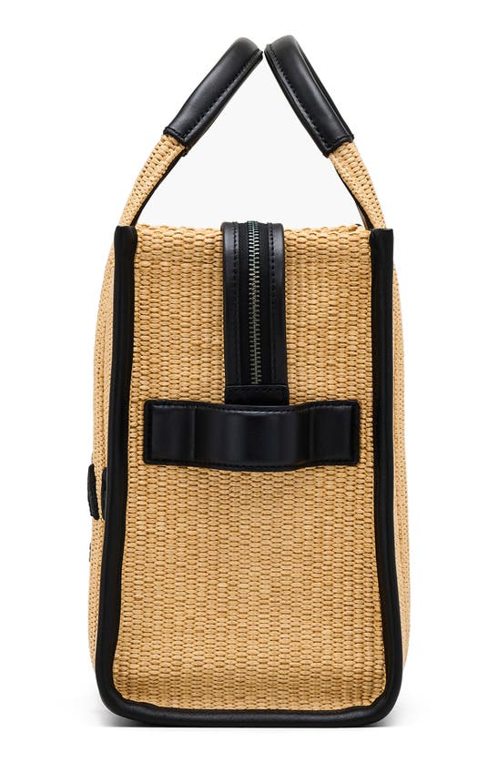 Marc Jacobs The Medium Woven Top Handle Bag In Natural