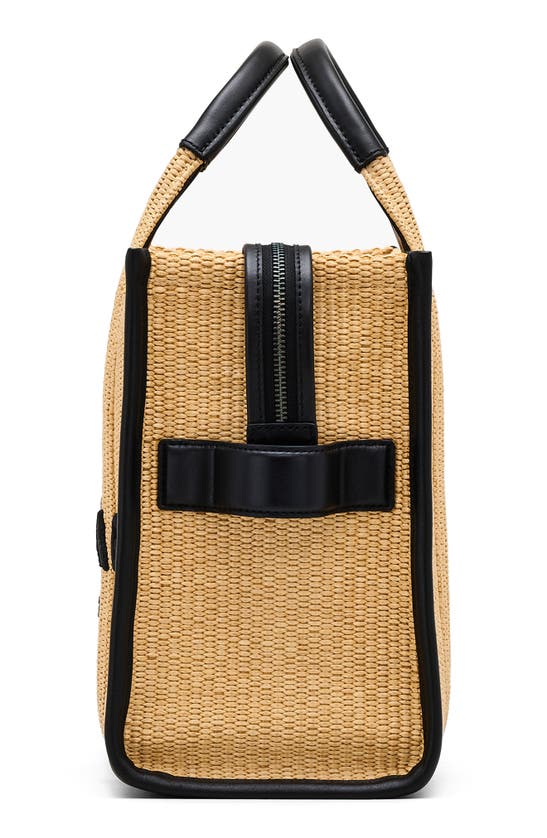 Shop Marc Jacobs The Woven Medium Tote Bag In Natural