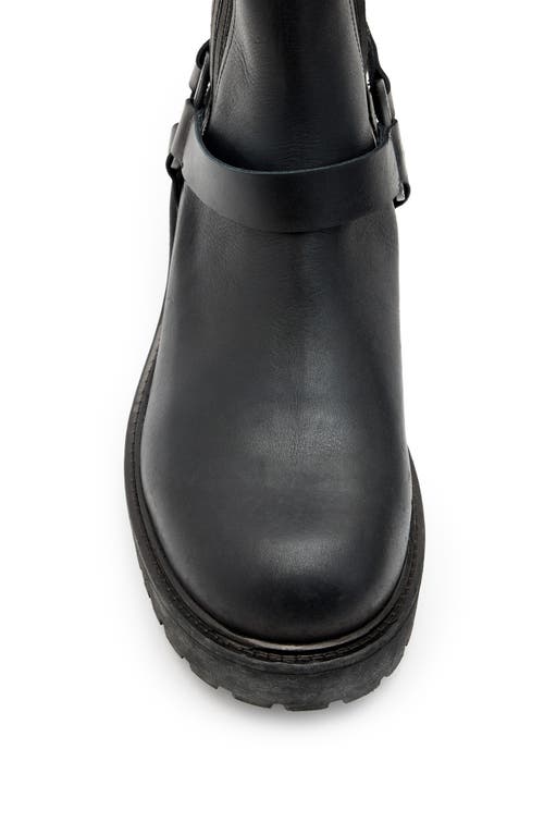 Shop Allsaints Hank Lug Sole Biker Boot In Black