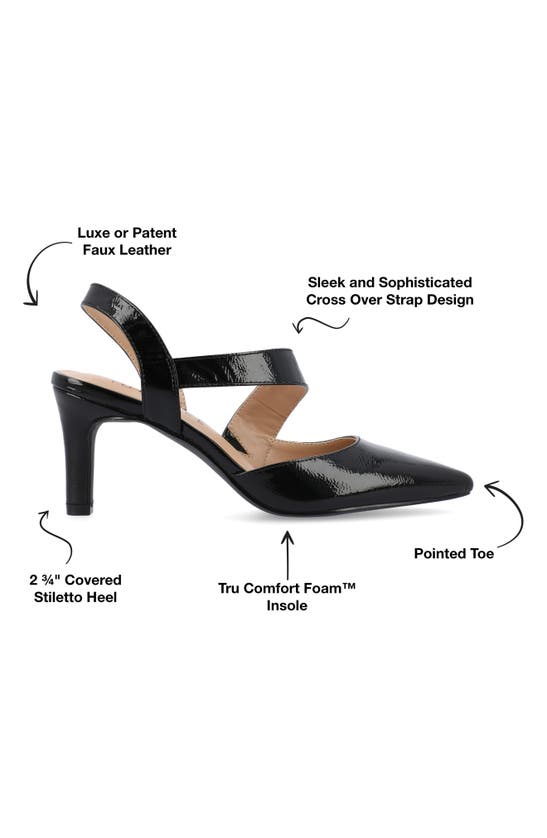 Shop Journee Collection Scarlett Pointed Toe Pump In Black