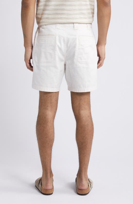 Shop Treasure & Bond Workwear Cotton Shorts In Ivory Egret