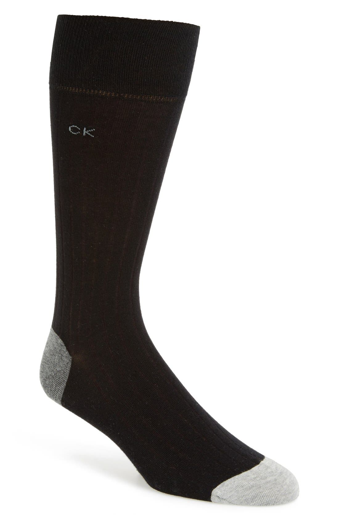 Calvin Klein Egyptian Cotton Rib Socks Nordstrom