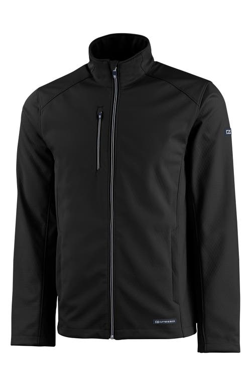 Evoke Water Resistant Full Zip Jacket in Black
