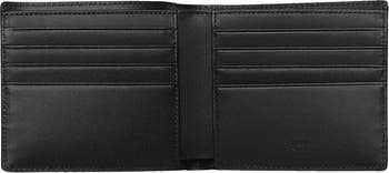 MCM Tech Bifold Wallet In Visetos Leather Mix in Black for Men