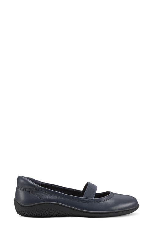 Easy Spirit Golden Ballet Flat In Dark Blue