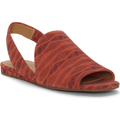 Lucky Brand Georgeta Slingback Flat Sandal- Brown