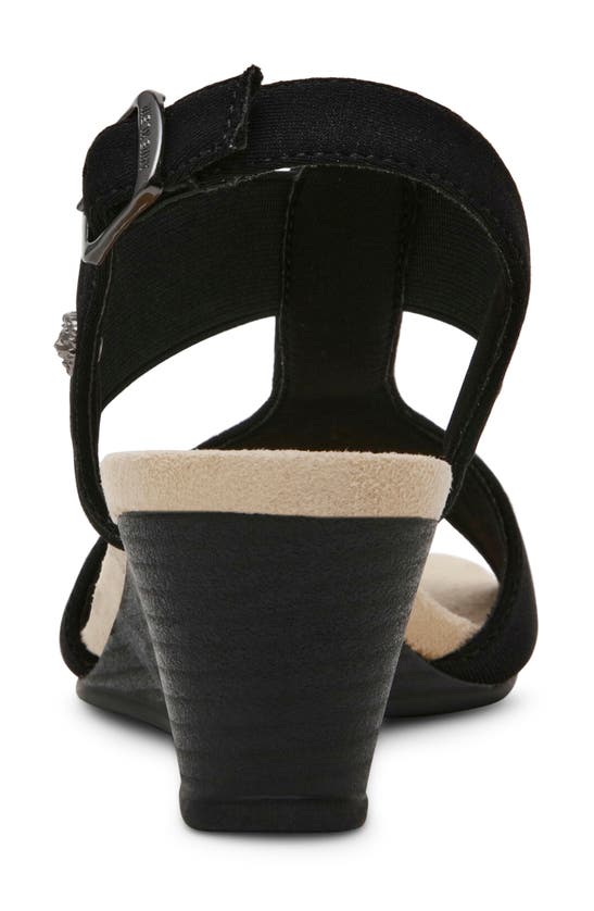Shop Anne Klein Brody Slingback Wedge Sandal In Black