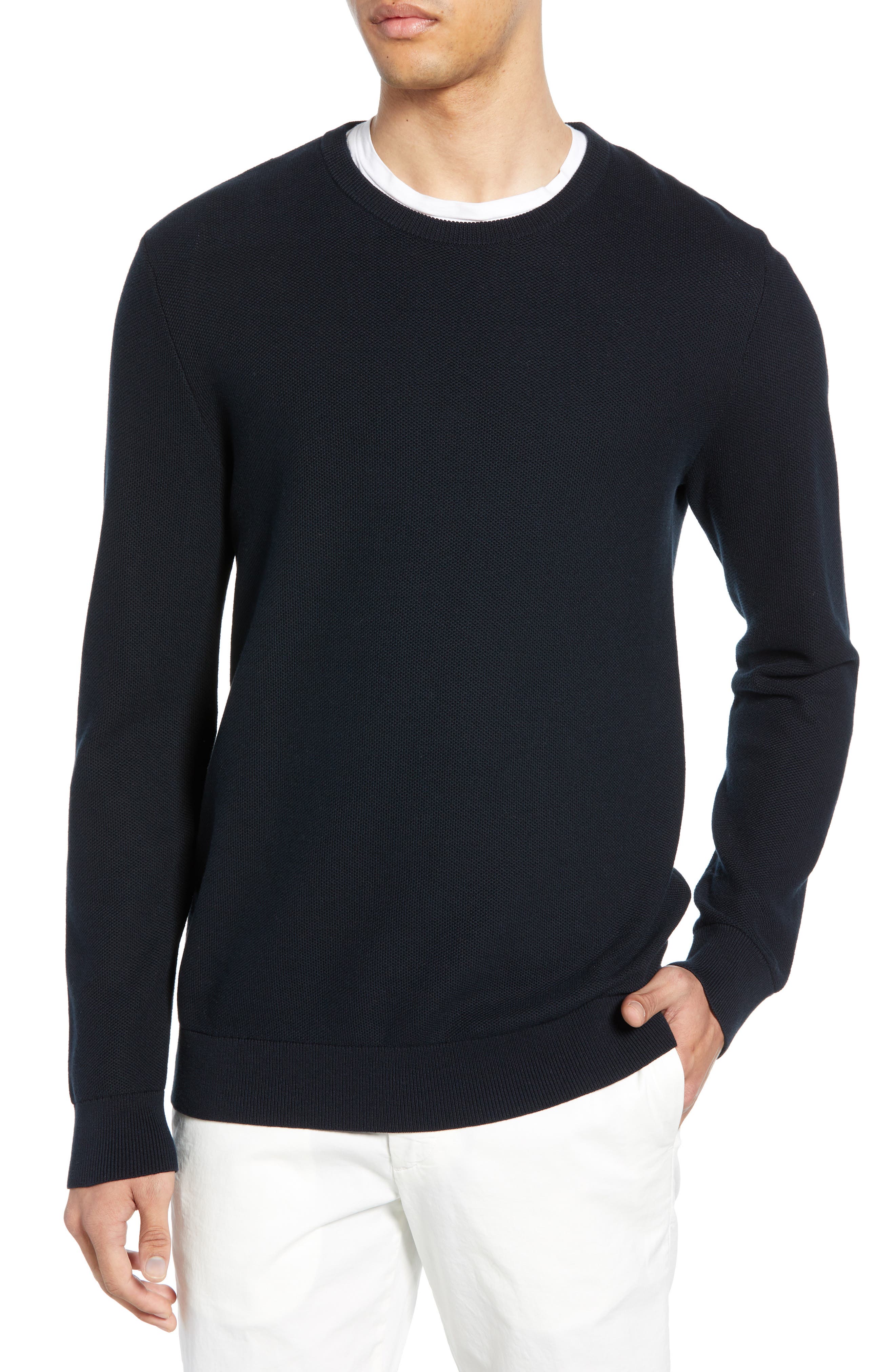 Theory Riland Breac Slim Fit Sweater, Blue