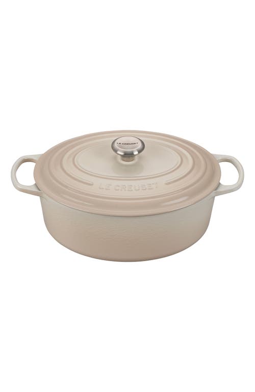 Le Creuset Signature 6.75-Quart Oval Enamel Cast Iron French/Dutch Oven with Lid in Meringue at Nordstrom