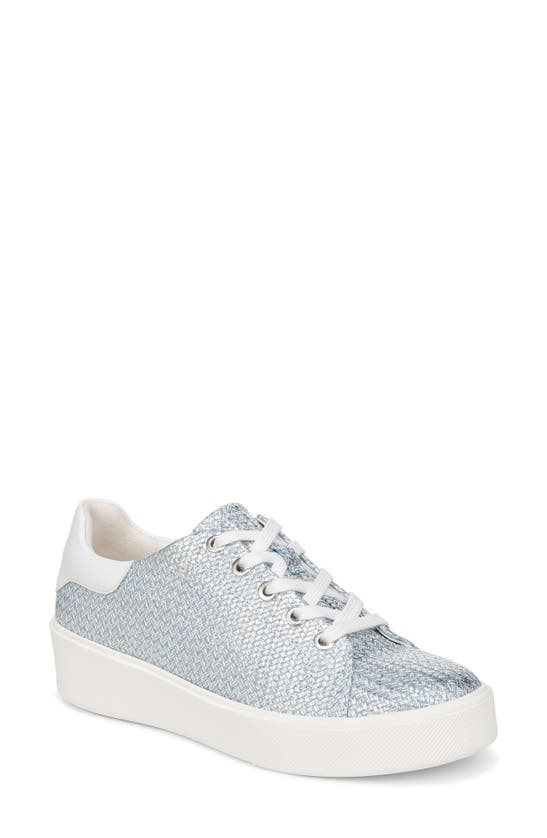 Shop Naturalizer Morrison 2.0 Sneaker In Metallic Blue Woven Leather